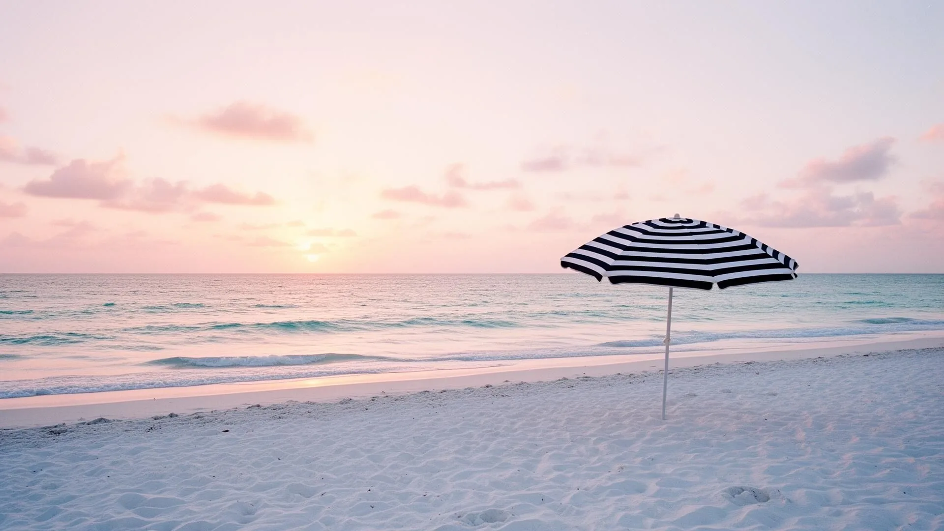 Miami Beach shoreline at golden hour