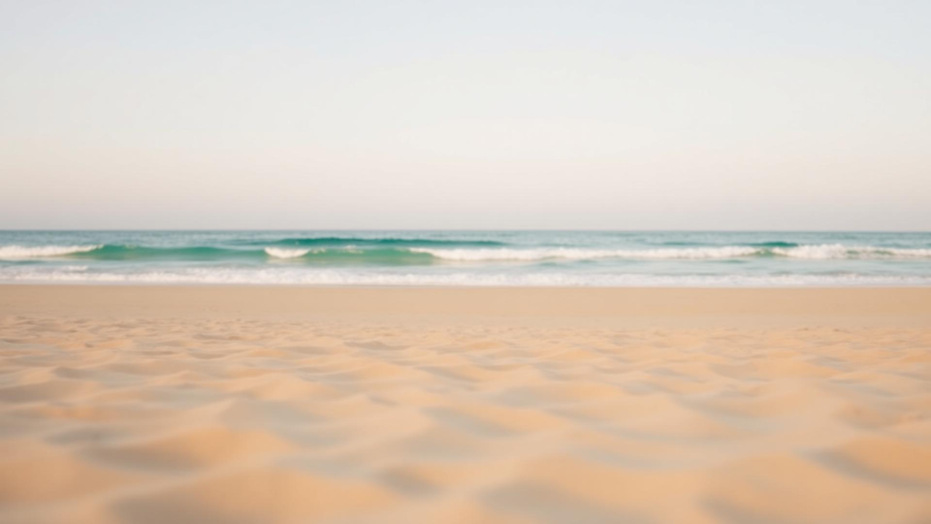 Serene beach background